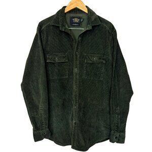 RRL Double RL Ralph Lauren Corduroy Shirt –Forest Green Button Down, Overshirt